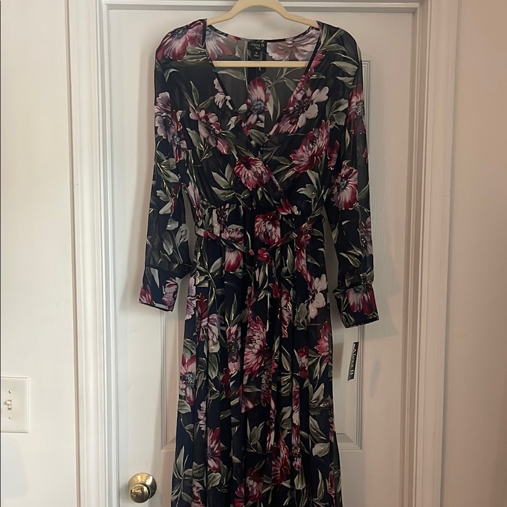 Alexa B Nites Floral Maxi Dress